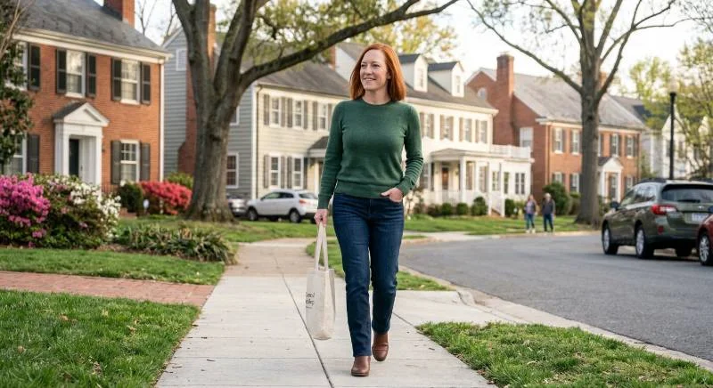 Jen Psaki net worth personal life Arlington Virginia
