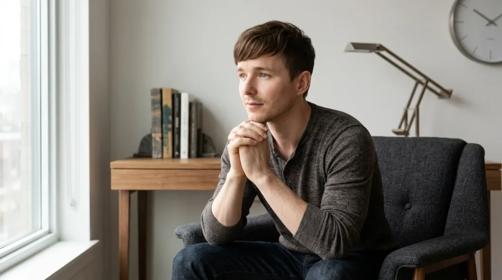 Prison corridor scene evoking the Prison Break series featuring Marshall Allman
