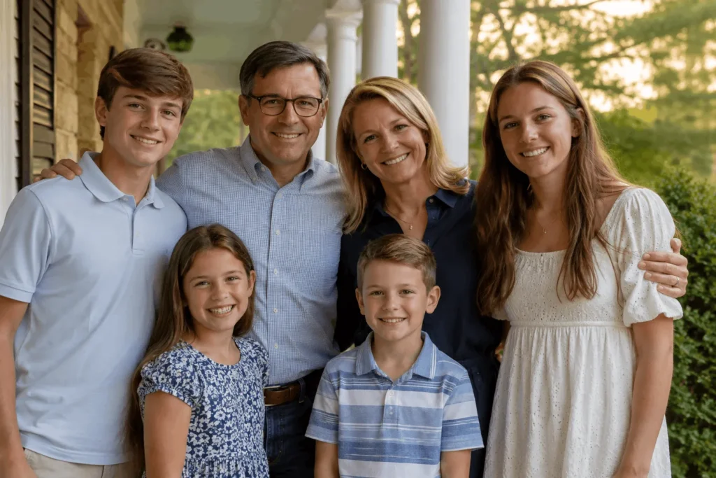 Mike Johnson wife Kelly and their children
